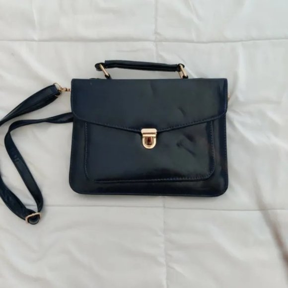 COPY - Navy Blue Messengers Bag - Picture 5 of 6